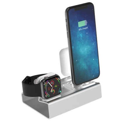 Aluminum 3in 1 Charging Dock For iPhone 12 Pro Mini 11 XR XsMax 8 7