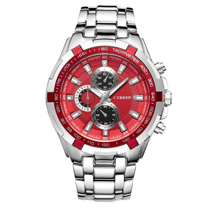 Mens Business Stainless Steel Wristwatch