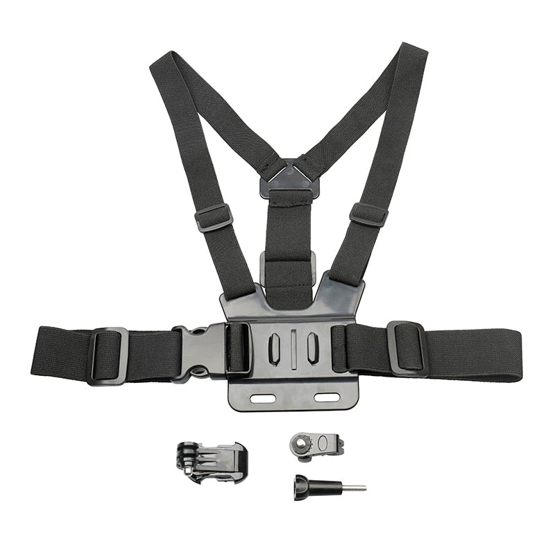 Adjustable Phone Clip Holder with Gopro Chest Belt/ Head Strap