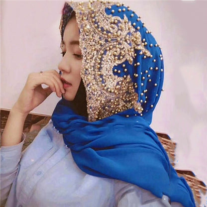 Long Underscarf Muslim Solid Color Hijab