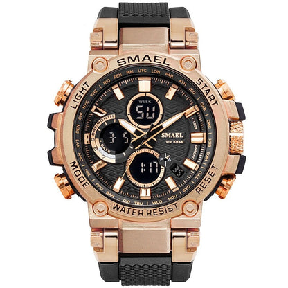 SMAEL 1803 Sport Watch Men Waterproof 5Bar Dual Time - Alicetheluxe