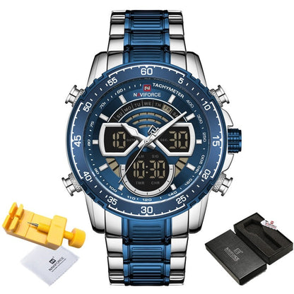 Luxury Original Quartz Digital Analog Sport Wrist Watch for Men