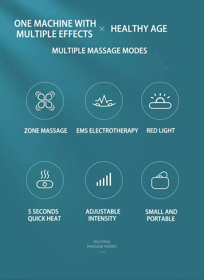 Lumbar Massage Pulse Infrared Light Magnetic Physiotherapy.