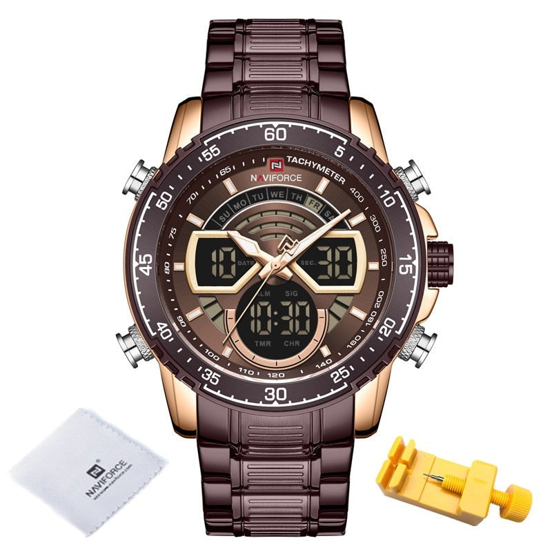 Luxury Original Quartz Digital Analog Sport Wrist Watch for Men