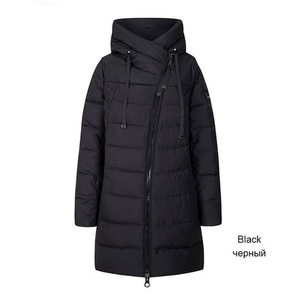 Long Puffer Winter Down Jacket Women Thick Coat