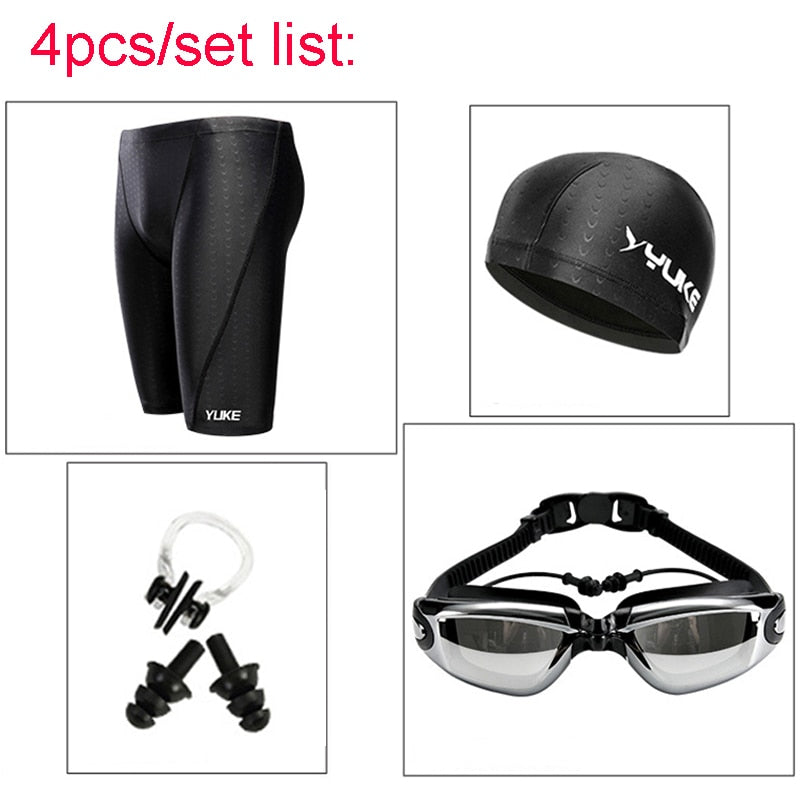 Swim Equipment Goggles with Ear-plug Cap Case Trunks Briefs Swimwear