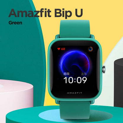 Original Amazfit Bip U Smartwatch 5ATM Water Resistant Color Display