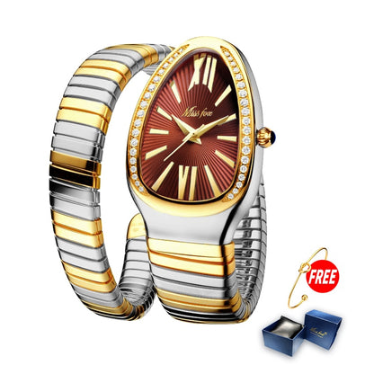 Women's Watches Snake Shape Luxury Wrist Watch For Women