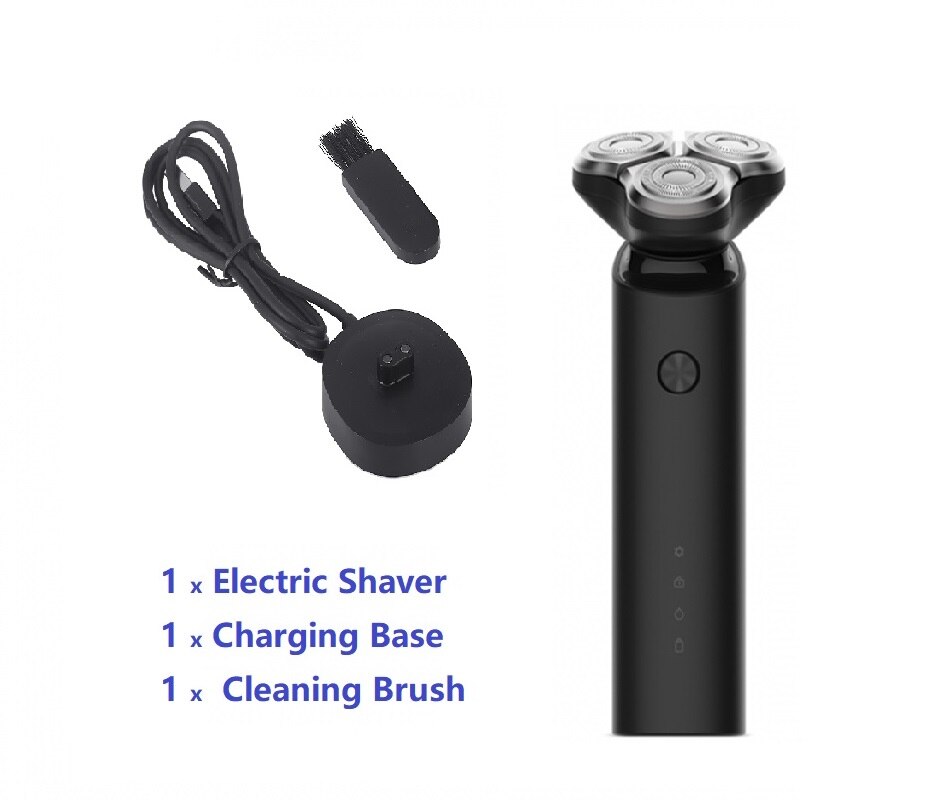 Electric Shaver Beard Trimmer Rechargeable washable 3D head Dual Blade