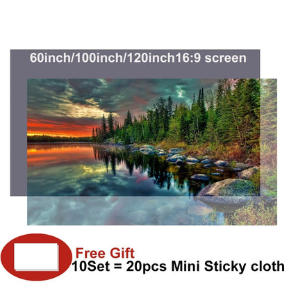 High Brightness Reflective Projector Screen 60 100 130 inch 16:9