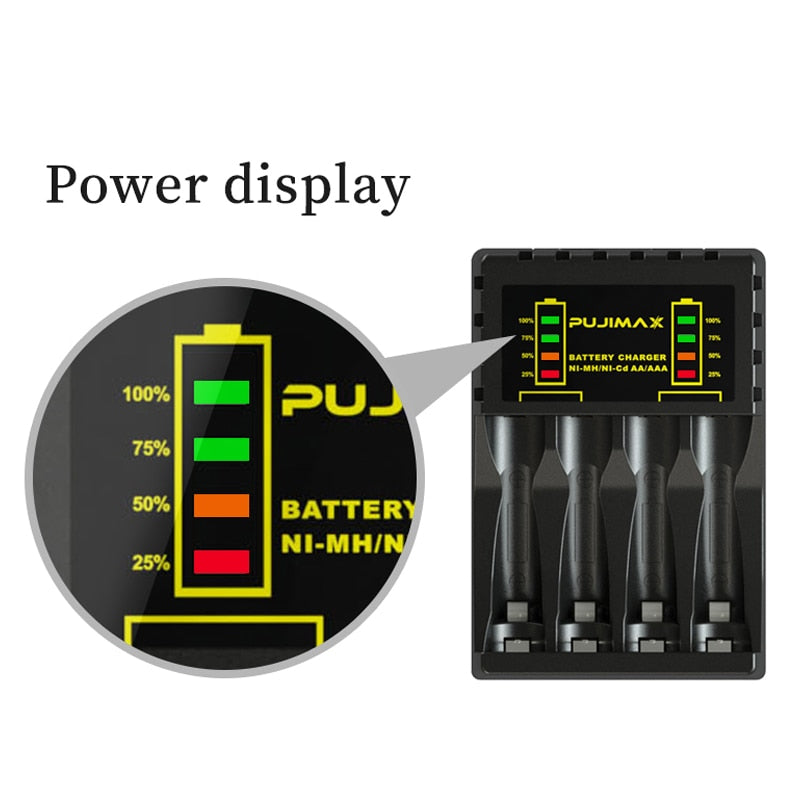 Electric Battery Charger Intelligent Fast LED Indicator USB Charger
