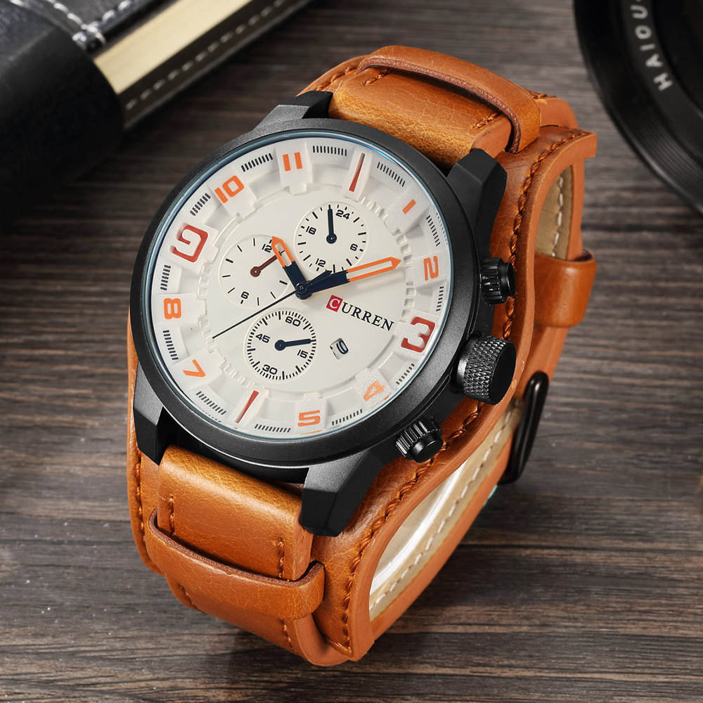 Top Brand Luxury Mens Watches Male Clocks Date Sport CURREN - Alicetheluxe