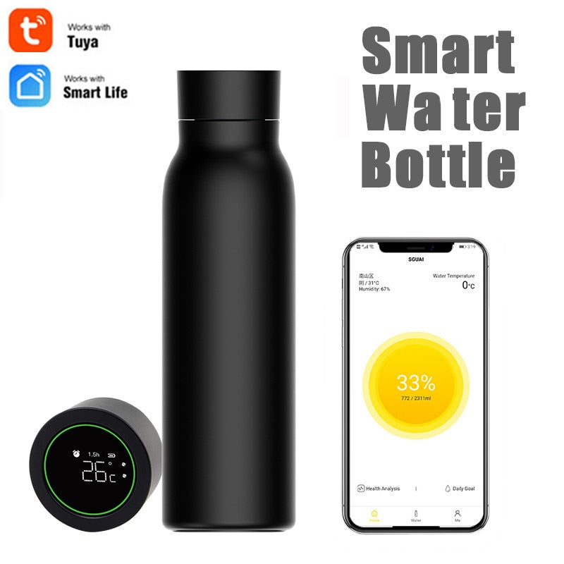 Smart Heat Cup LCD Temperature Display Water Consu