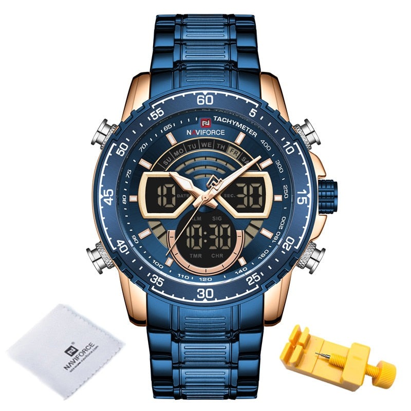 Luxury Original Quartz Digital Analog Sport Wrist Watch for Men