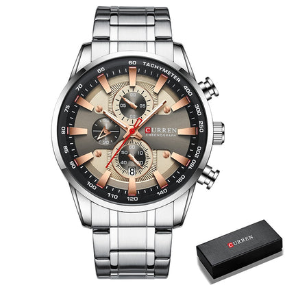 Men’s Watch Sport Waterproof Wrist Watches Chronograph Date