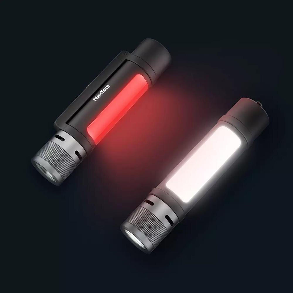 Xiaomi 6-in-1 1000lm Dual-light Zoomable Alarm Flashlight Rechargeable
