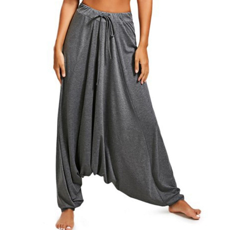 Harem Pants Womens Casual Hippy Loose Trousers