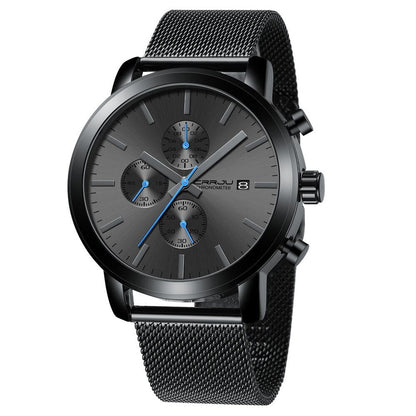 Men's Watch Luxury Business Men Stainless Steel WristWatch Men's