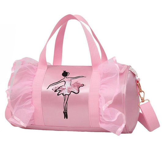 Pink  Girls Sports Dance Kids Backpack Baby Barrels