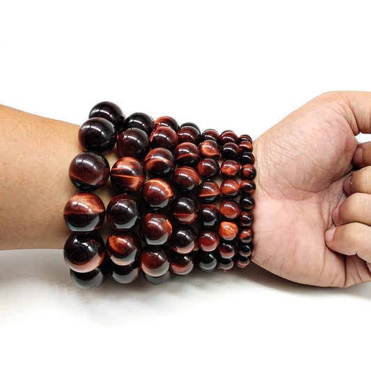 Red Tiger Eyes Natural Energy Stone Beads Bangles Bracelets