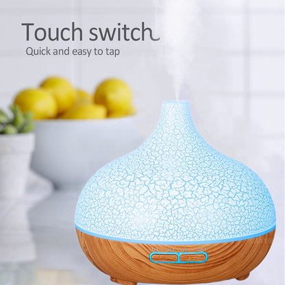 High Quality 550ml Aromatherapy Essential Oil Diffuser Wood Grain