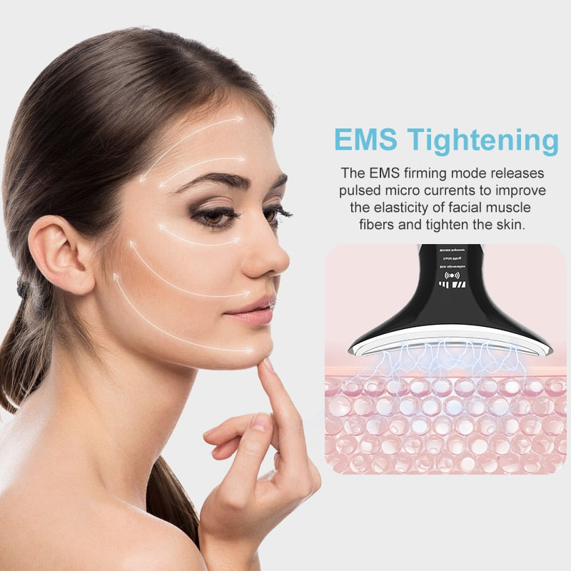 Neck Anti Wrinkle Face Lifting Beauty Device LED Photon Therapy Skin