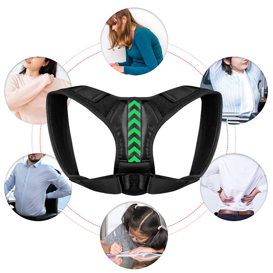 New Adjustable Posture Corrector Back Support Strap Brace Shoulder