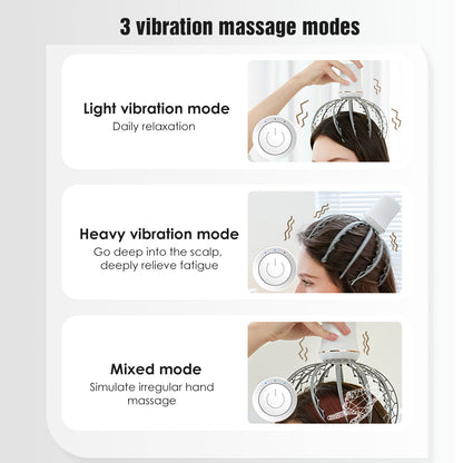 Octopus Electric Head Massager 3 Modes Vibration Massage Scalp Relieve