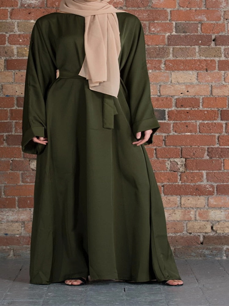 Elegant Women Muslim Dress Abaya Casual