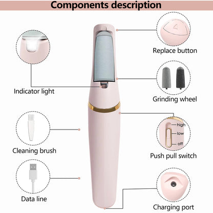 Rechargeable Electric Foot Callus Remover Pedicure Machine Foot