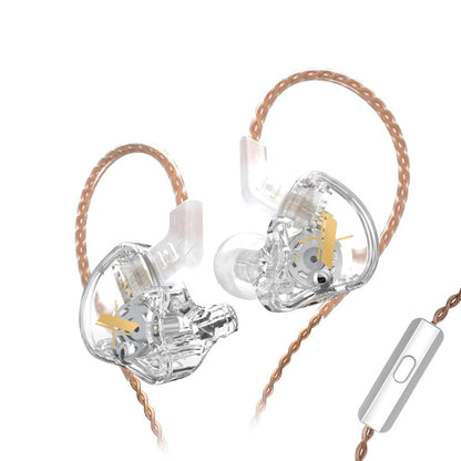 Earphones With Microphone Dynamic HIFI Bass Music Earbuds In Ear