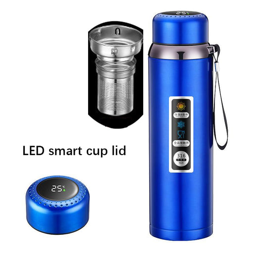Stainless Steel Thermos LED Temperature Display Large Capacity