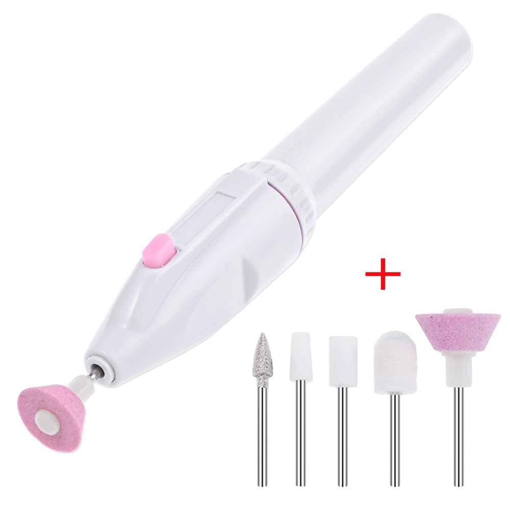Set 5 in 1 Manicure Machine Nail Drill File Grinder Grooming Kit