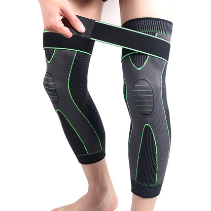 Sports Compression Leg Sleeves with Elastic Straps Extra Long