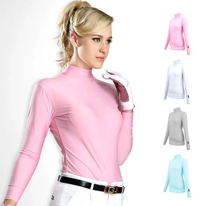 Ultra Thin Breathable Shirt Women Ice Silk Ladies long sleeve loose