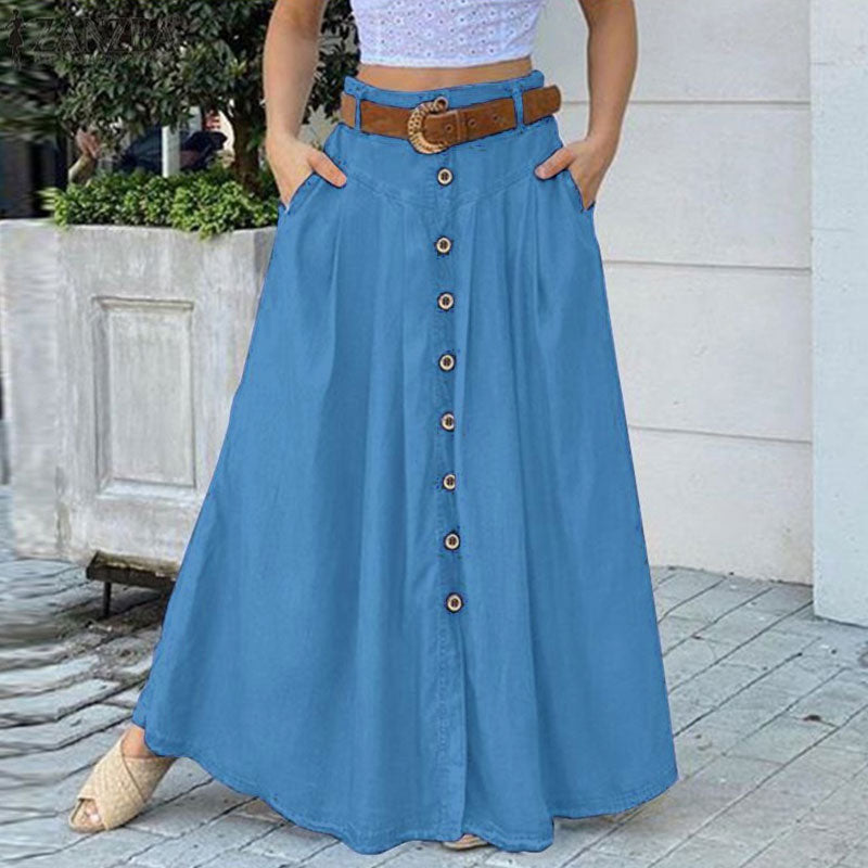 Female Casual High Waist Lady Skirt