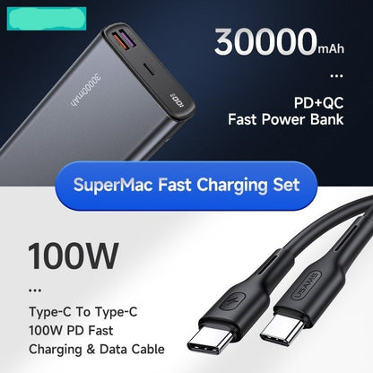 30000mAh 65W Fast Charging Power Bank PD QC AFC FCP PPS