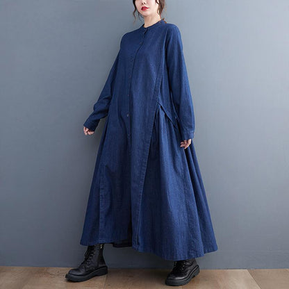 Long Sleeves Ankle-length Shirt Dress