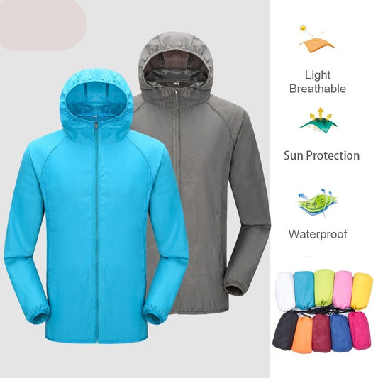 Clothes Quick Dry Skin Windbreaker With Pocket