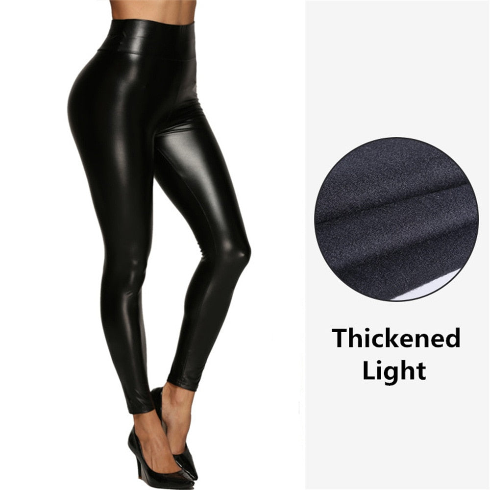 Leather Pants Leggings High Waist Women Sexy