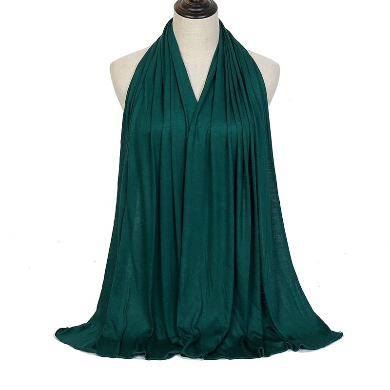 Muslim Women Shawl Stretchy Easy Hijabs Modal Cotton