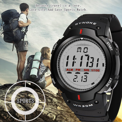 Electronic Watch Sports Mens Waterproof Luminous