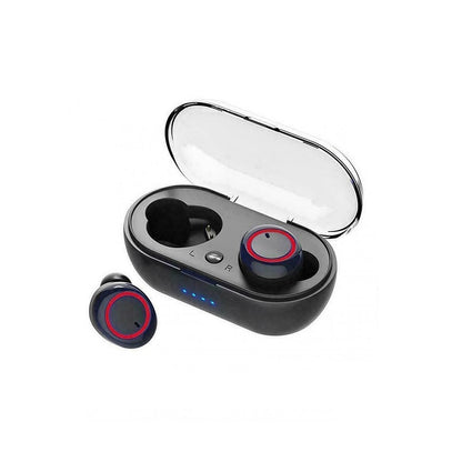 Wireless Headset 5.0 With Charging Bin Power Display Touch Control