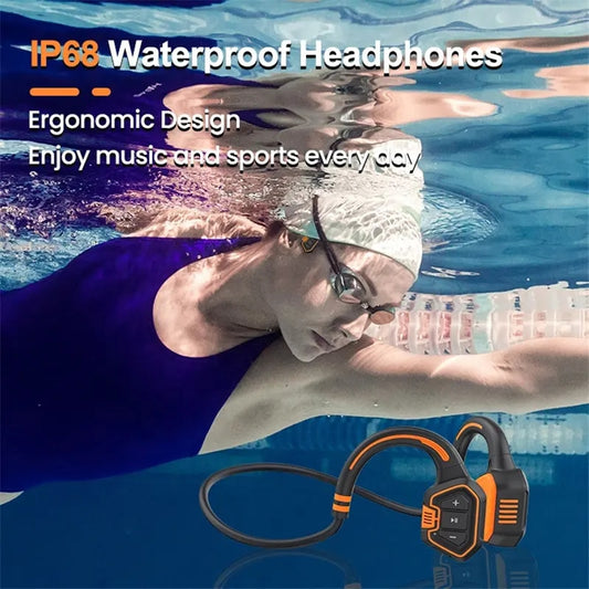 Swimming Headset Headphone Headband Earphone 16GB Bluetooth