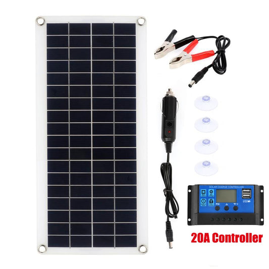 300W Solar Panel Kit Complete 12V USB With 10-60A