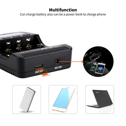 Battery Charger with screen+12V2A adapter lii500 5V1A