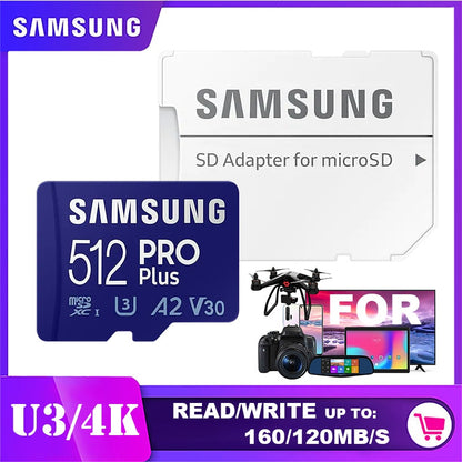 SAMSUNG EVO Plus Memory Card 32GB/SDHC 64GB/128GB/256GB/512GB