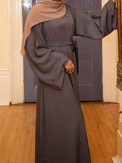 Elegant Women Muslim Dress Abaya Casual