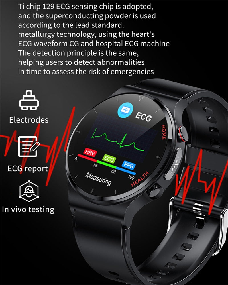 Smartwatch Men Sangao Laser Health Heart Rate Blood Pressure