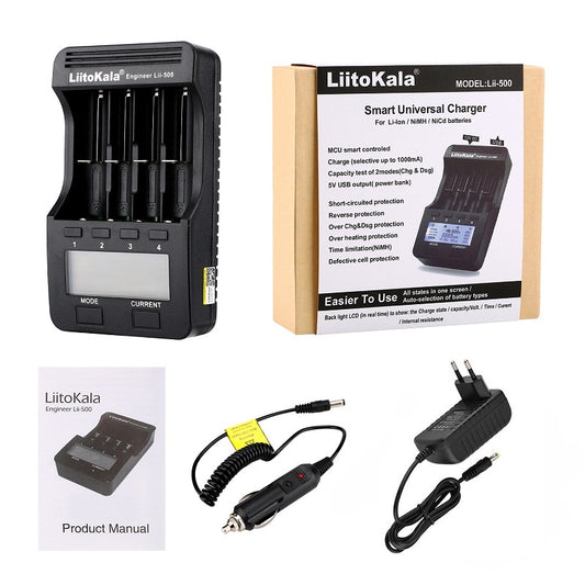 Battery Charger with screen+12V2A adapter lii500 5V1A